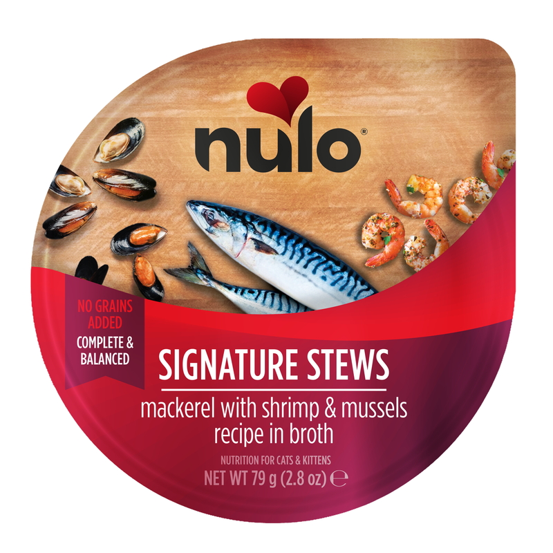 Ricetta Signature Stufato di sgombro, gamberetti e cozze per gatti